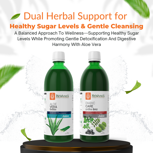 Diabic Health Combo- Aloe Vera Juice 1000 ml | Diabic Care Juice 1000 ml