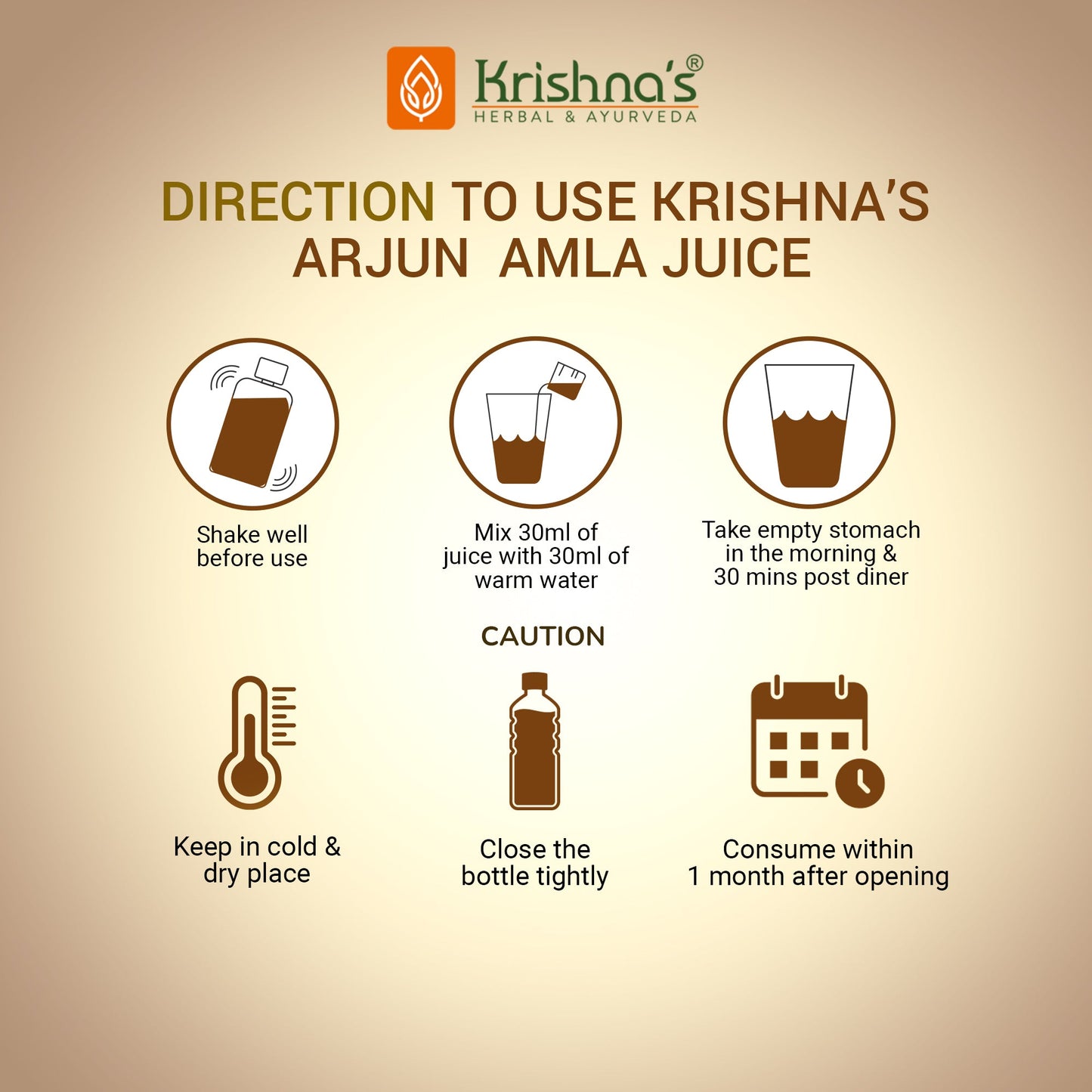 Arjun Amla Juice Direction to use