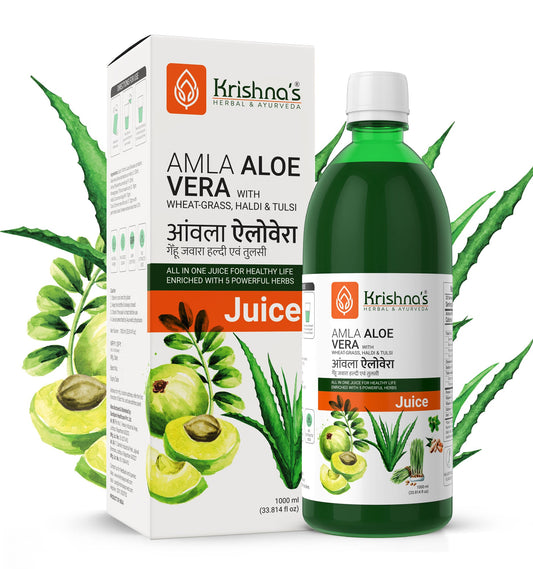 Amla Aloe Vera Wheat grass Haldi Tulsi Juice