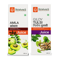 Immunity Health Combo - Amla Juice 1000 ml | Giloy Tulsi 1000 ml