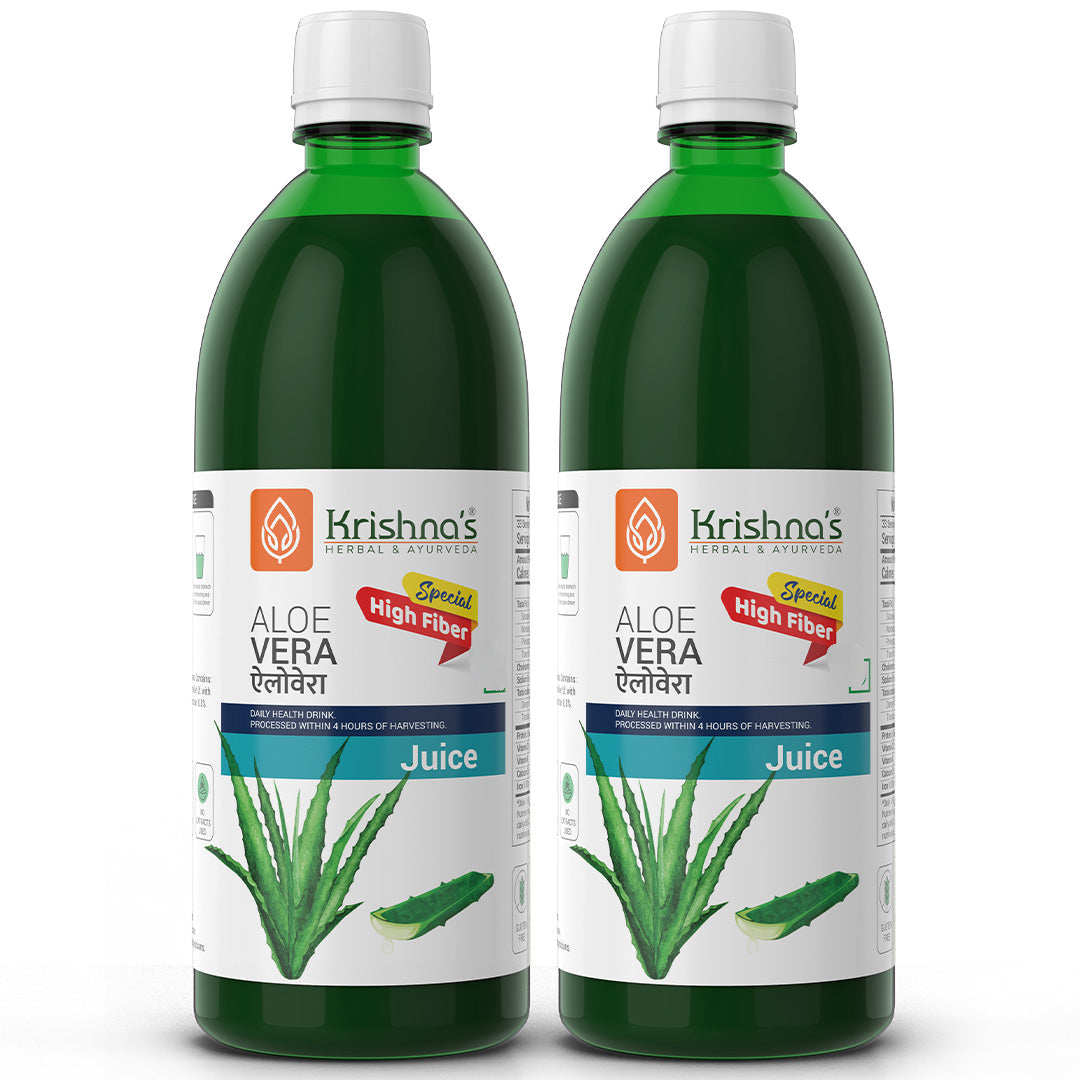 aloe vera fiber Krishna's Herbal & Ayurveda Premium Aloe Vera High Fiber Juice