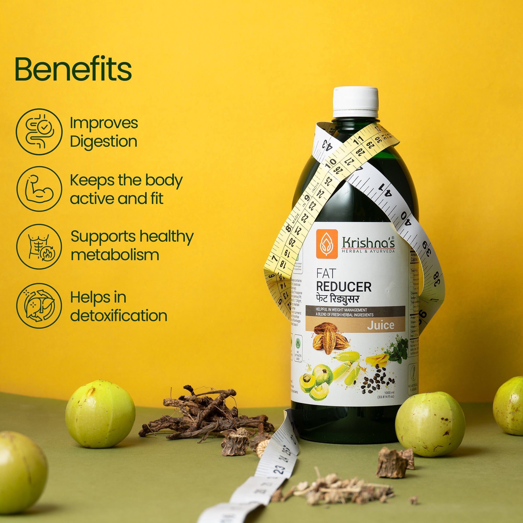 Fat reducer juice improves digestion