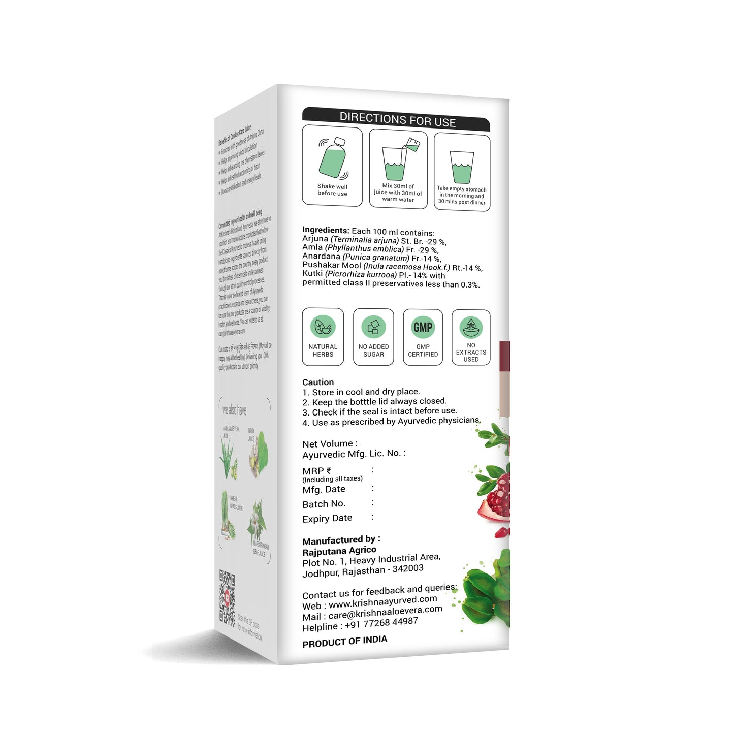 Cardiac Care Juice Direction to use