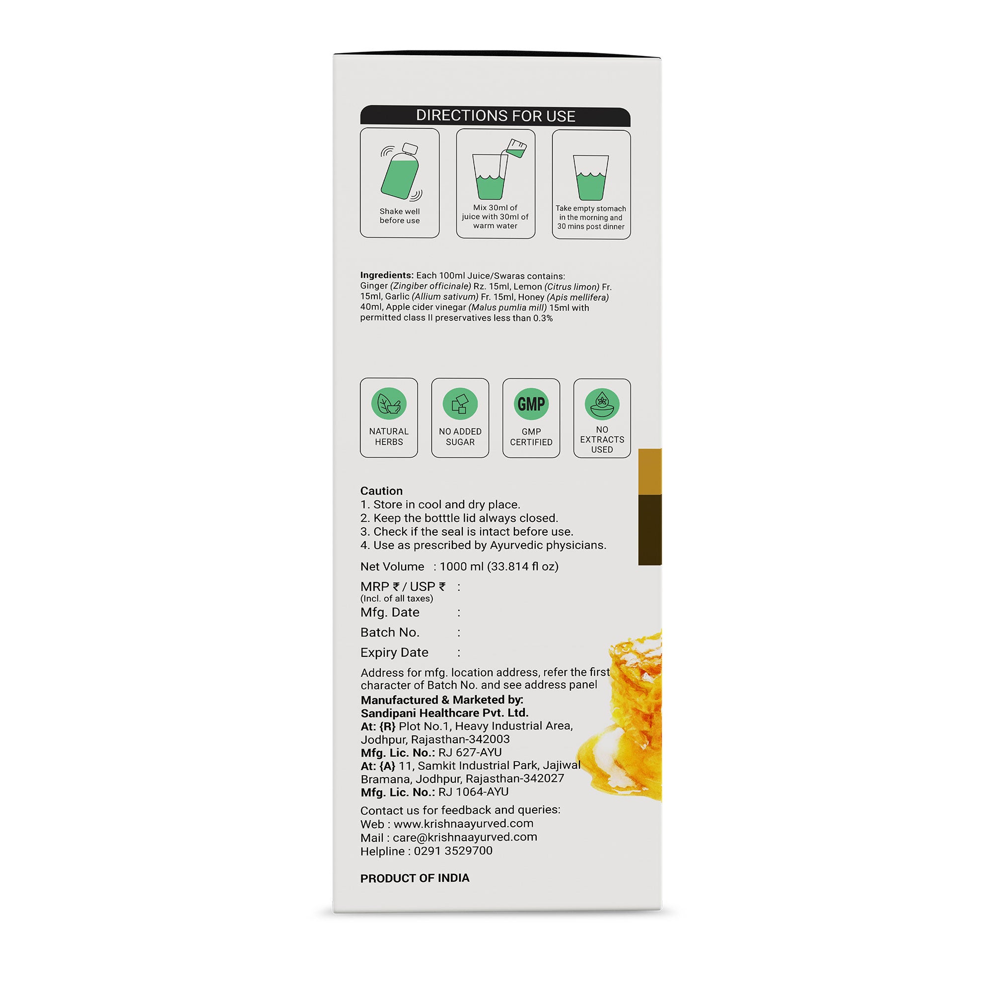 Cholesterol Care Juice 1000 ml | Fat Reducer Juice 1000 ml