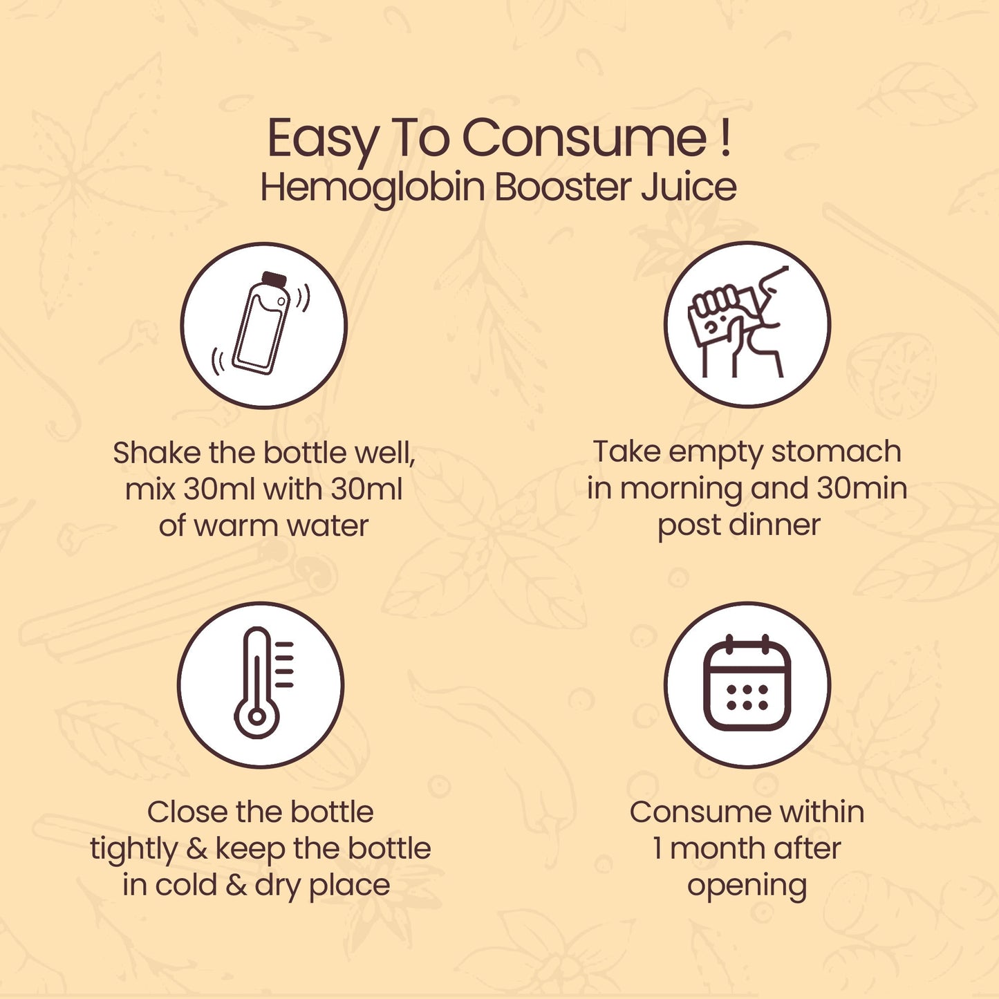 how to consume Hemoglobin Booster Juice