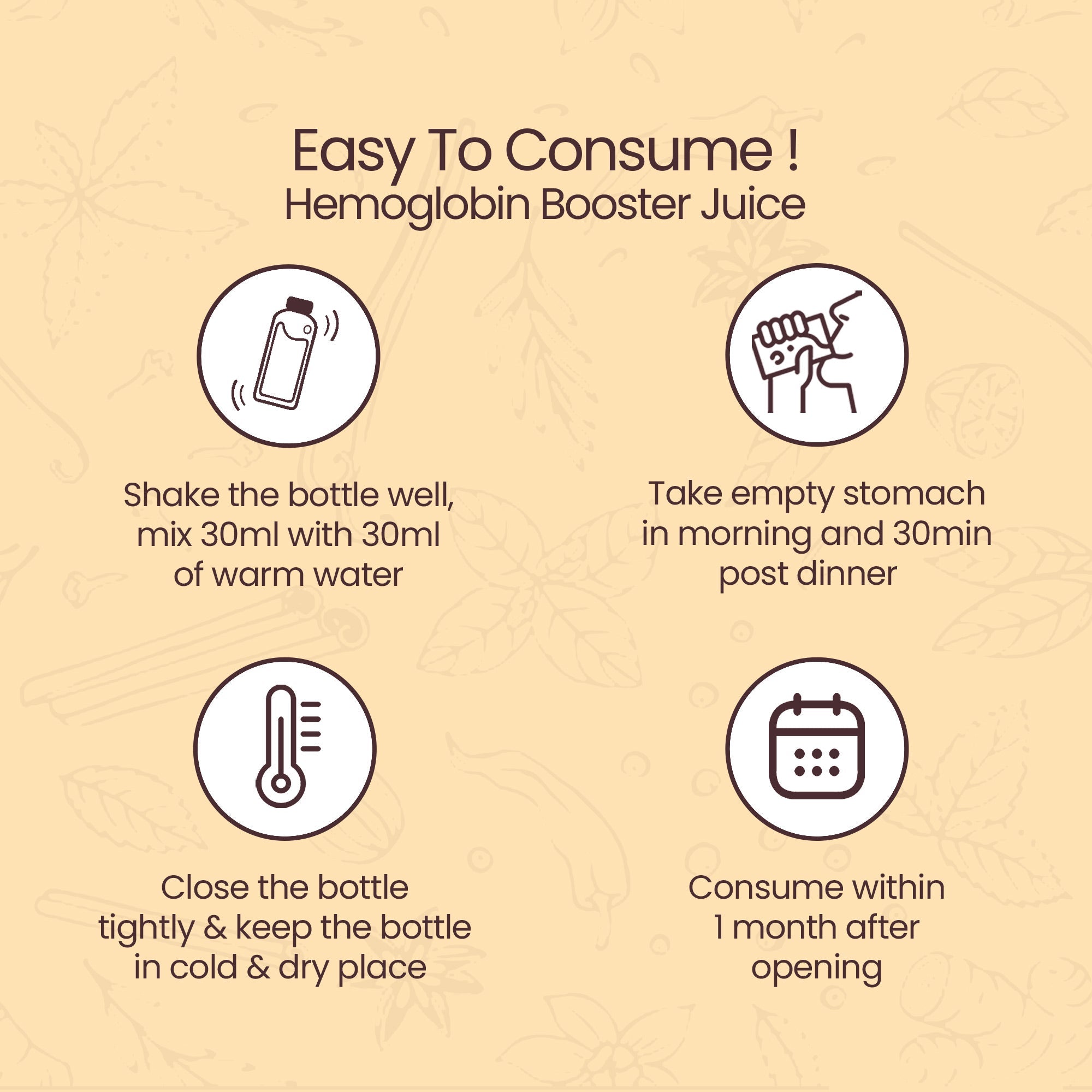 how to consume Hemoglobin Booster Juice