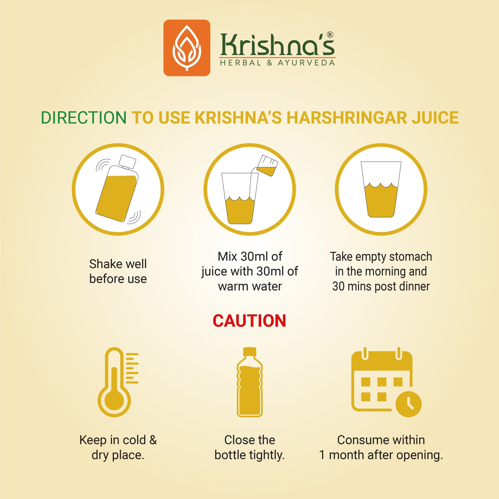 Harishringar Leaf Juice Directions