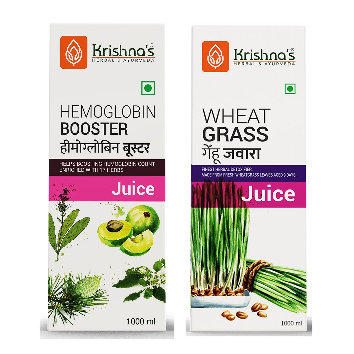 Hemoglobin Booster Juice 1000 ml | Wheatgrass Juice 1000 ml