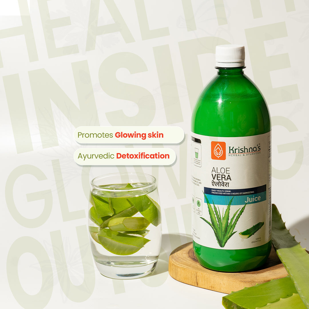 Aloe vera promotes glowing skin