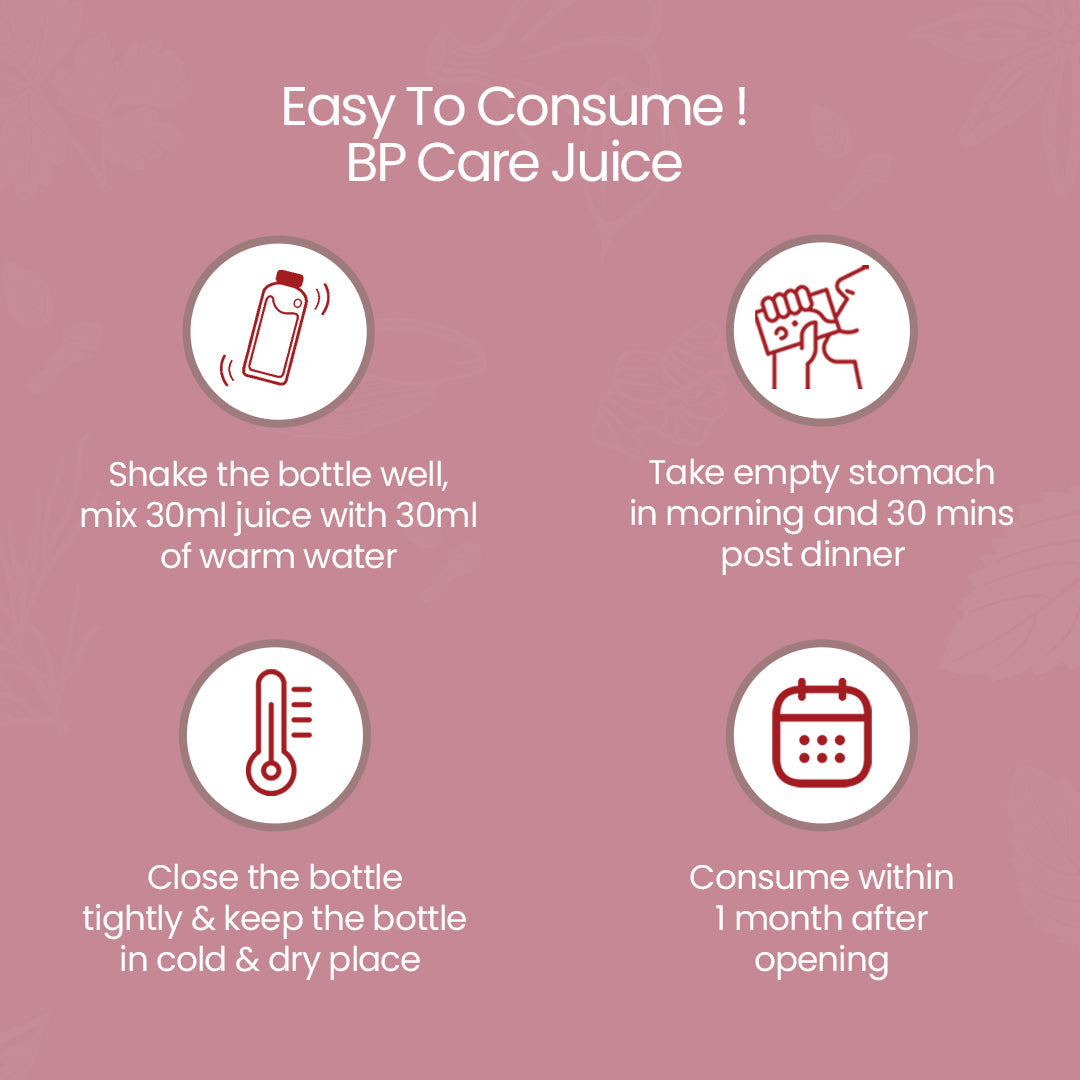 Easy to consume BP Care juice