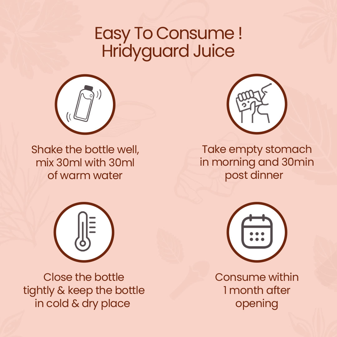 Easy to consume Hridyguard Juice