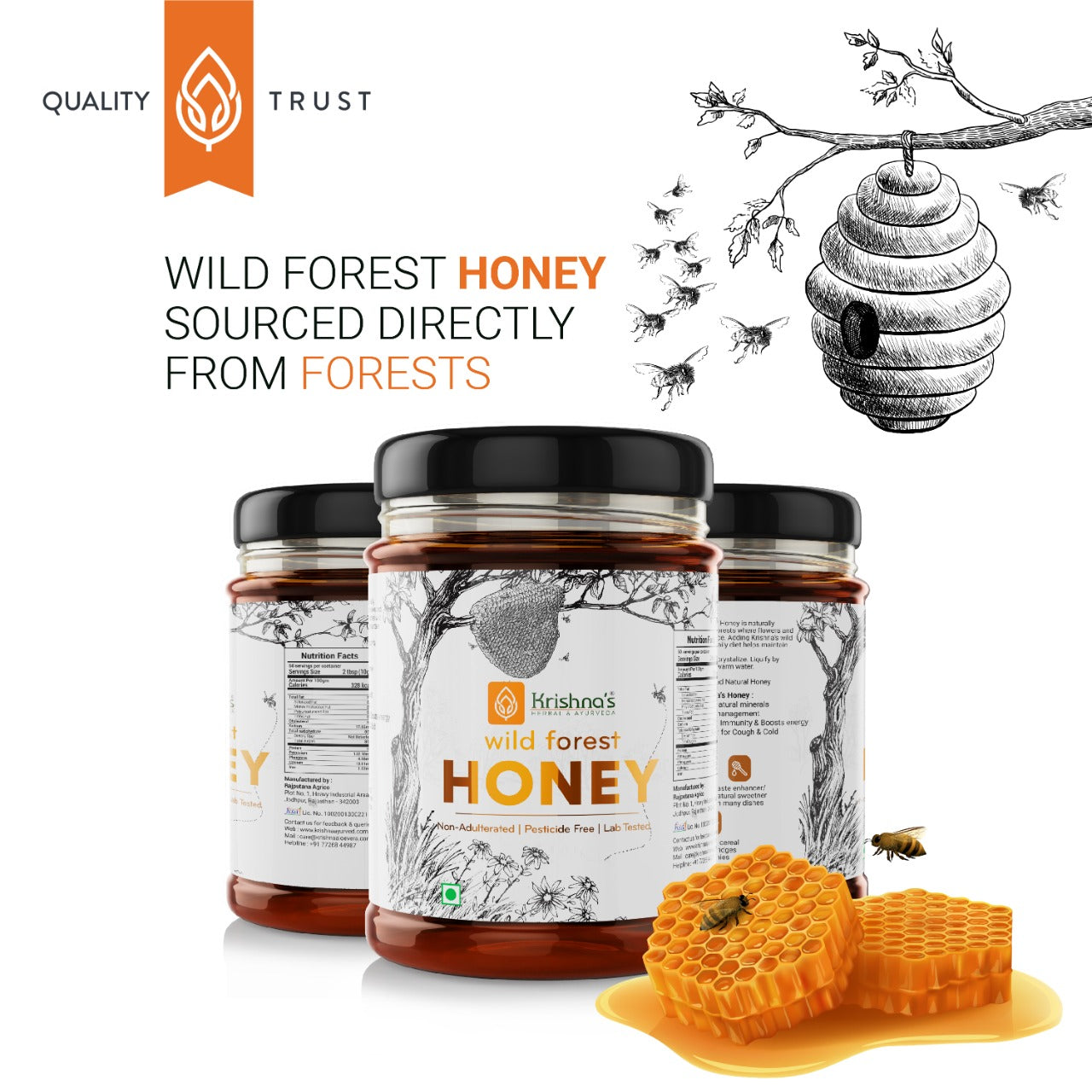 Pure Wild Forest Honey