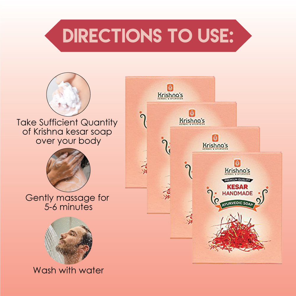Kesar Handmade SOAP Direction to Use