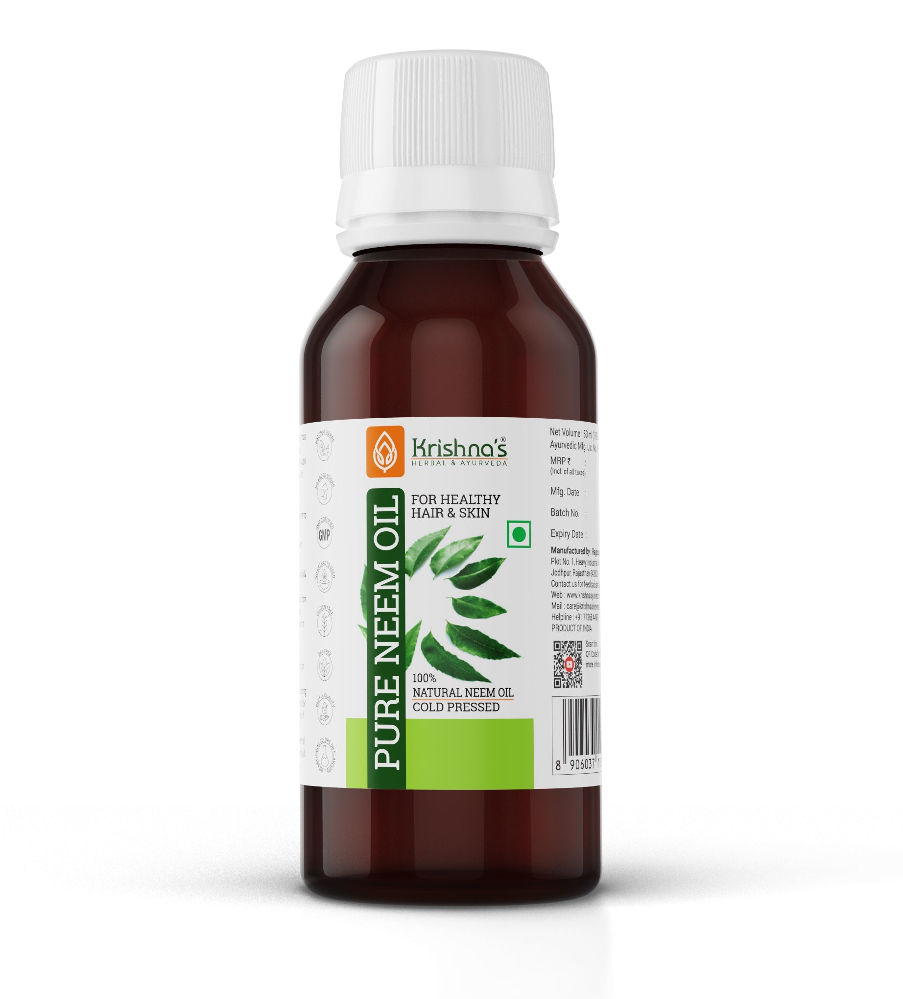 Pure Neem Oil Bottle