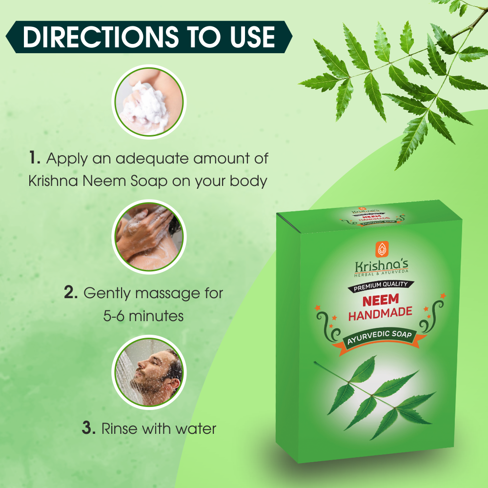 NEEM Handmade SOAP Direction to use
