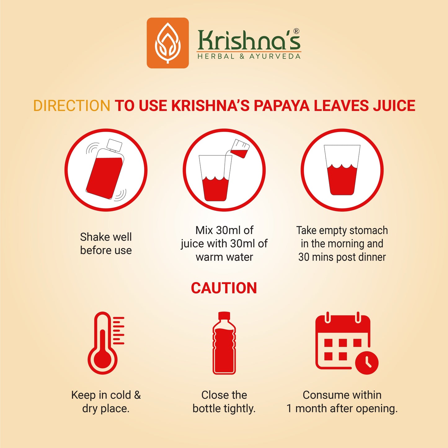 Papaya Leaf Juice Direction to use