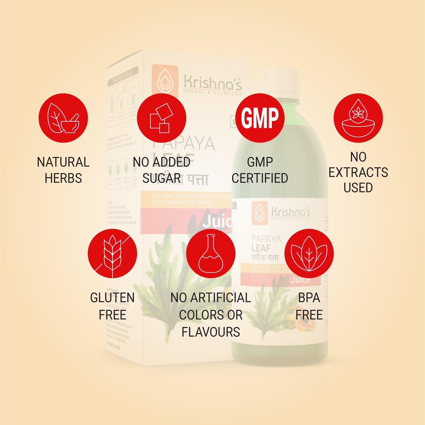 Papaya Leaf Juice Content