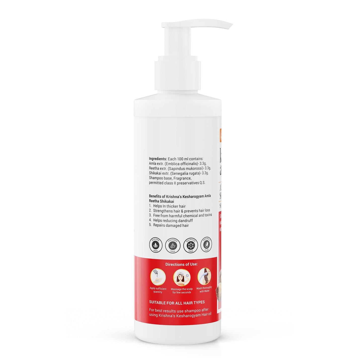 Kesharogyam Reetha Shikakai Amla Shampoo