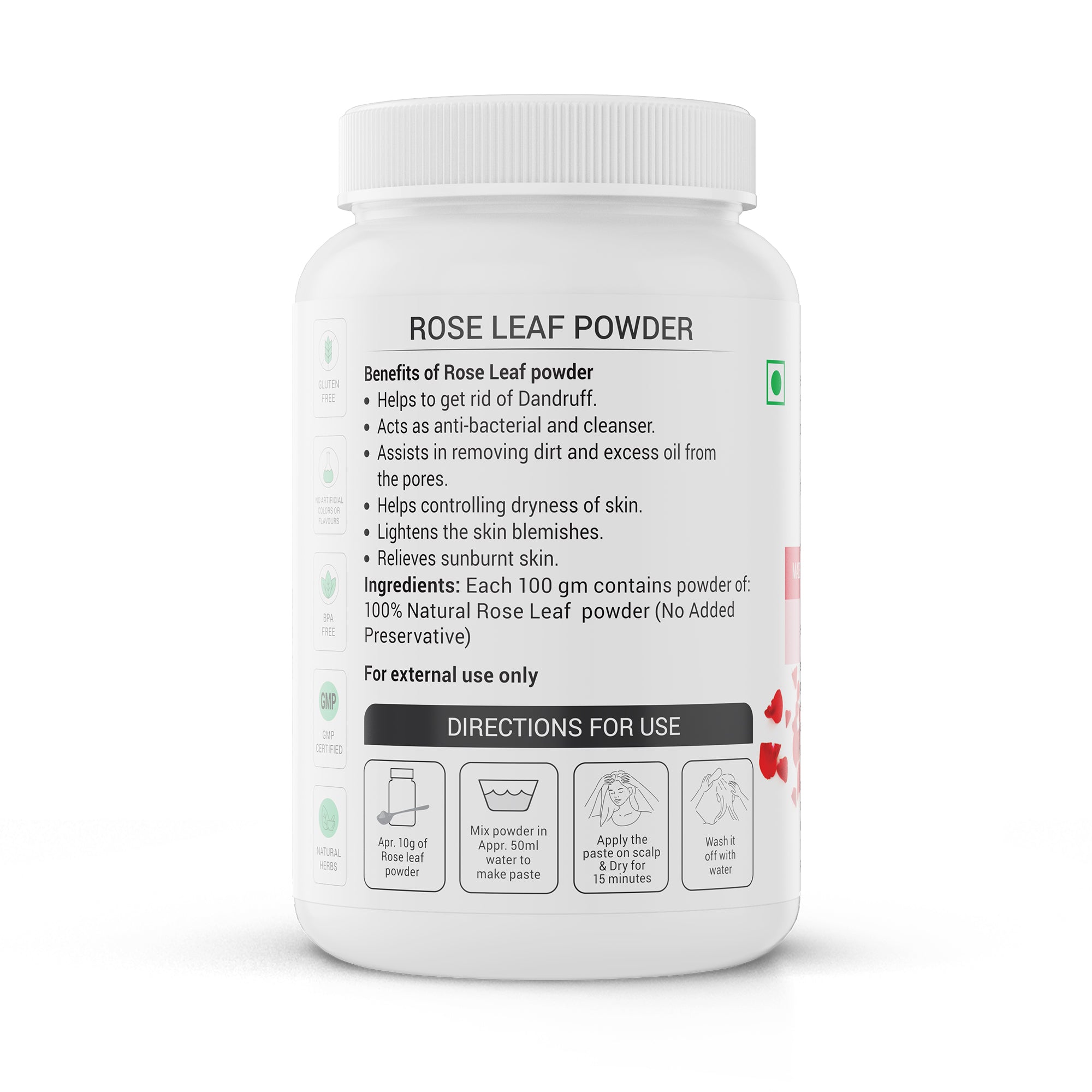 Rose Leaf Powder 100g