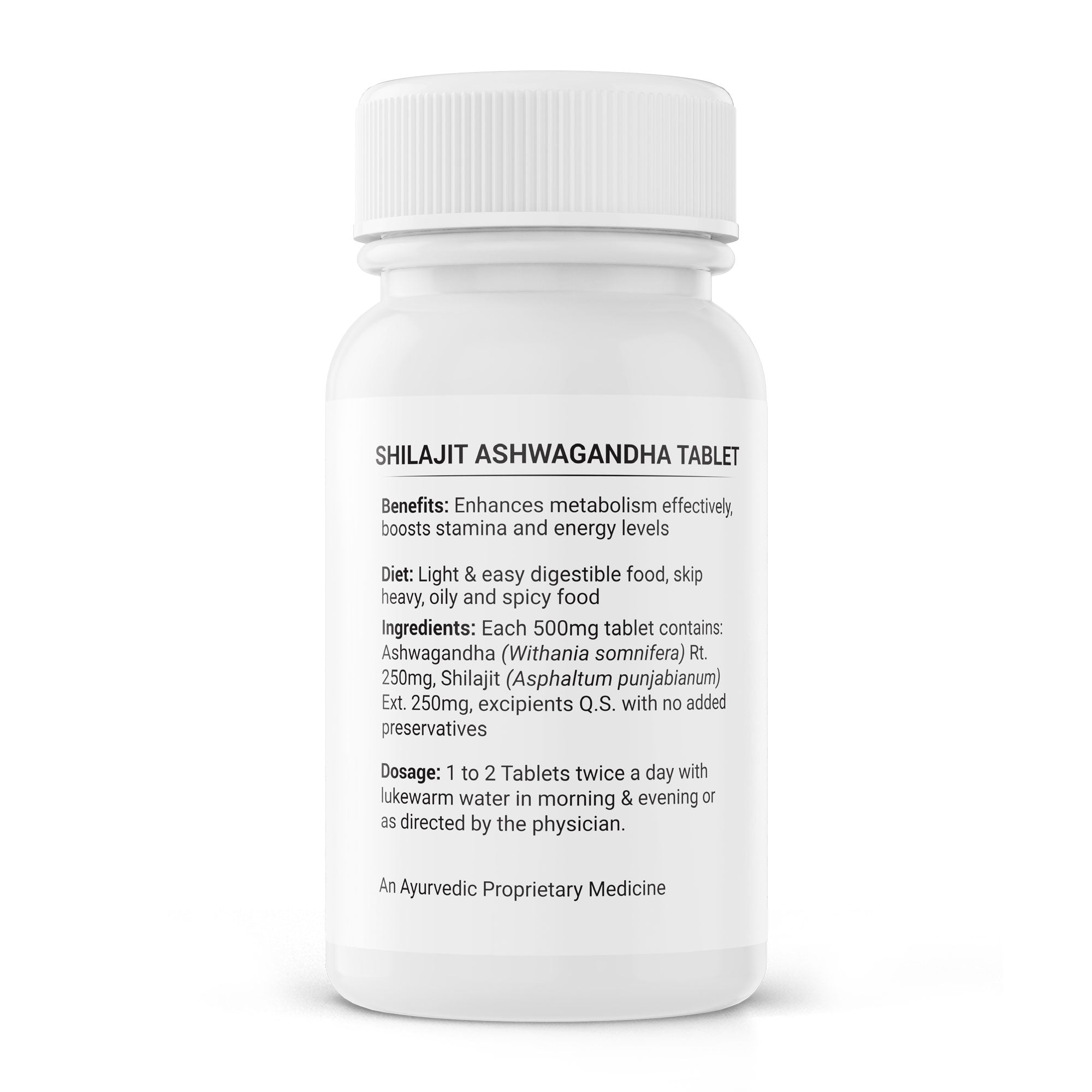 Shilajit Ashwagandha Tablet