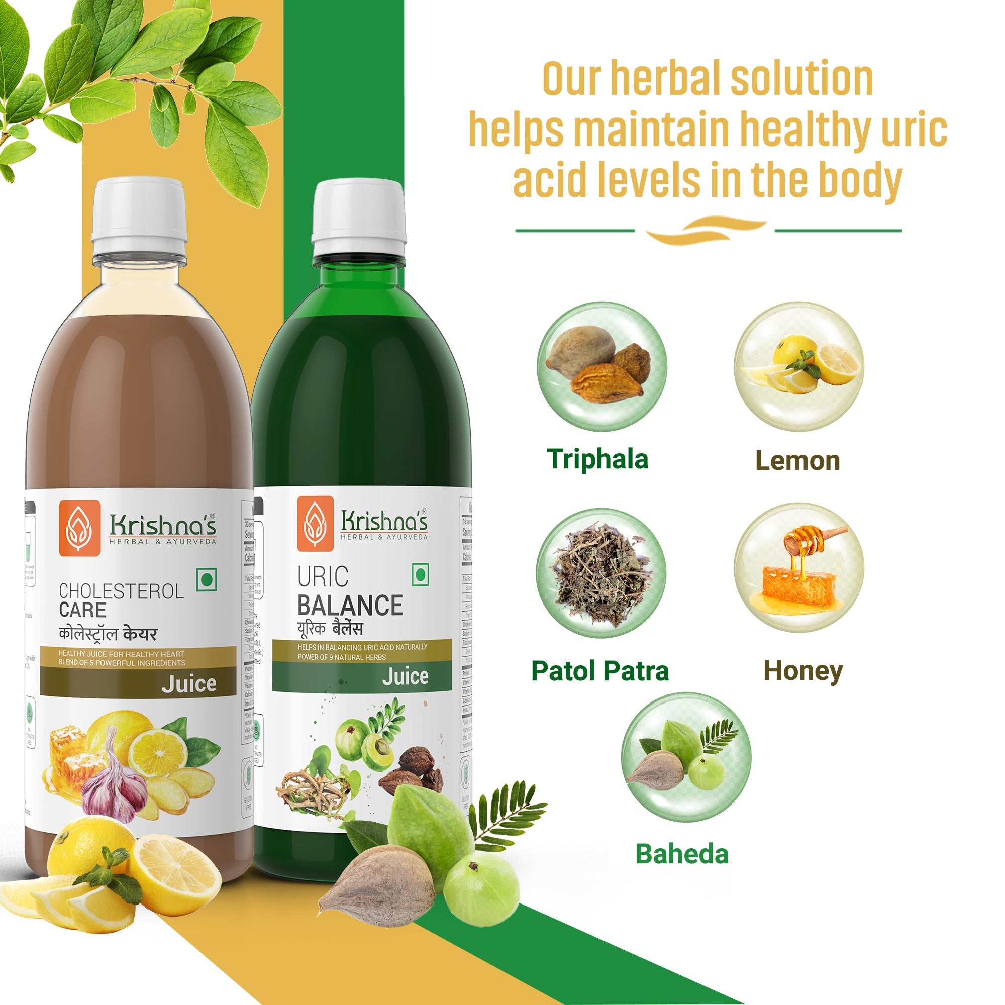 Uric Balance Juice 1000 ml | Cholesterol Care Juice 1000 ml