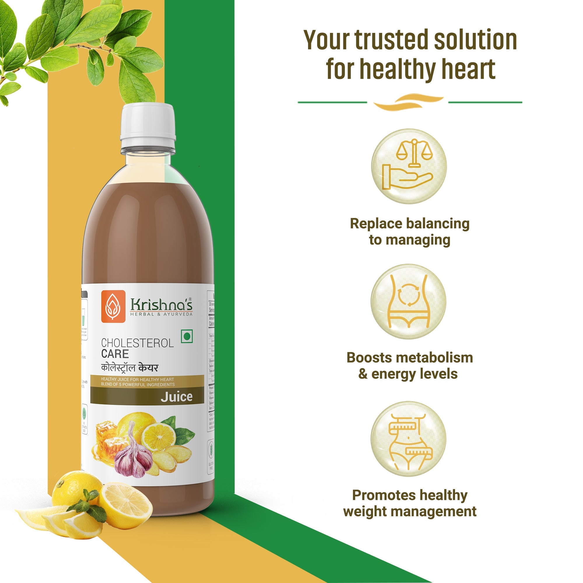 Cholesterol Care Juice 1000 ml | Triphala Churna 50 g