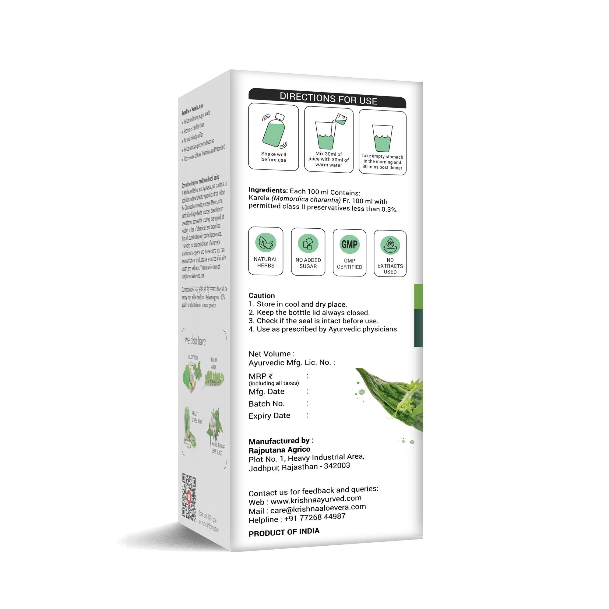 Karela Juice Blood Purifier Direction to use