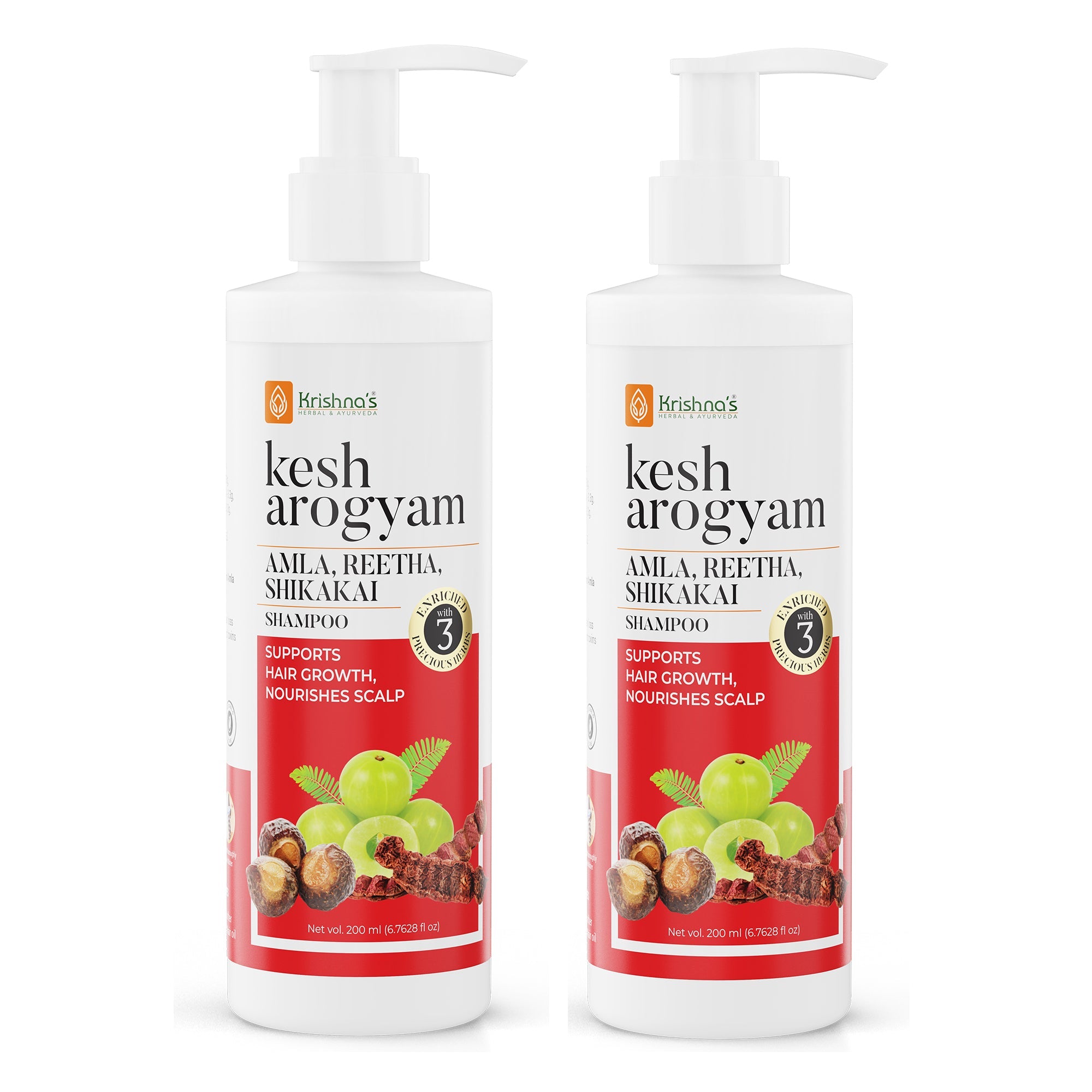Kesharogyam Reetha Shikakai Amla Shampoo